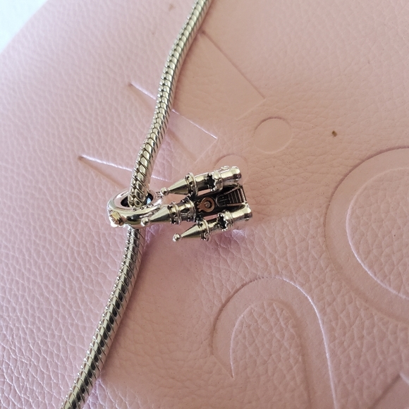 Pandora two-tone Castle Charm SOLD - Picture 1 of 8